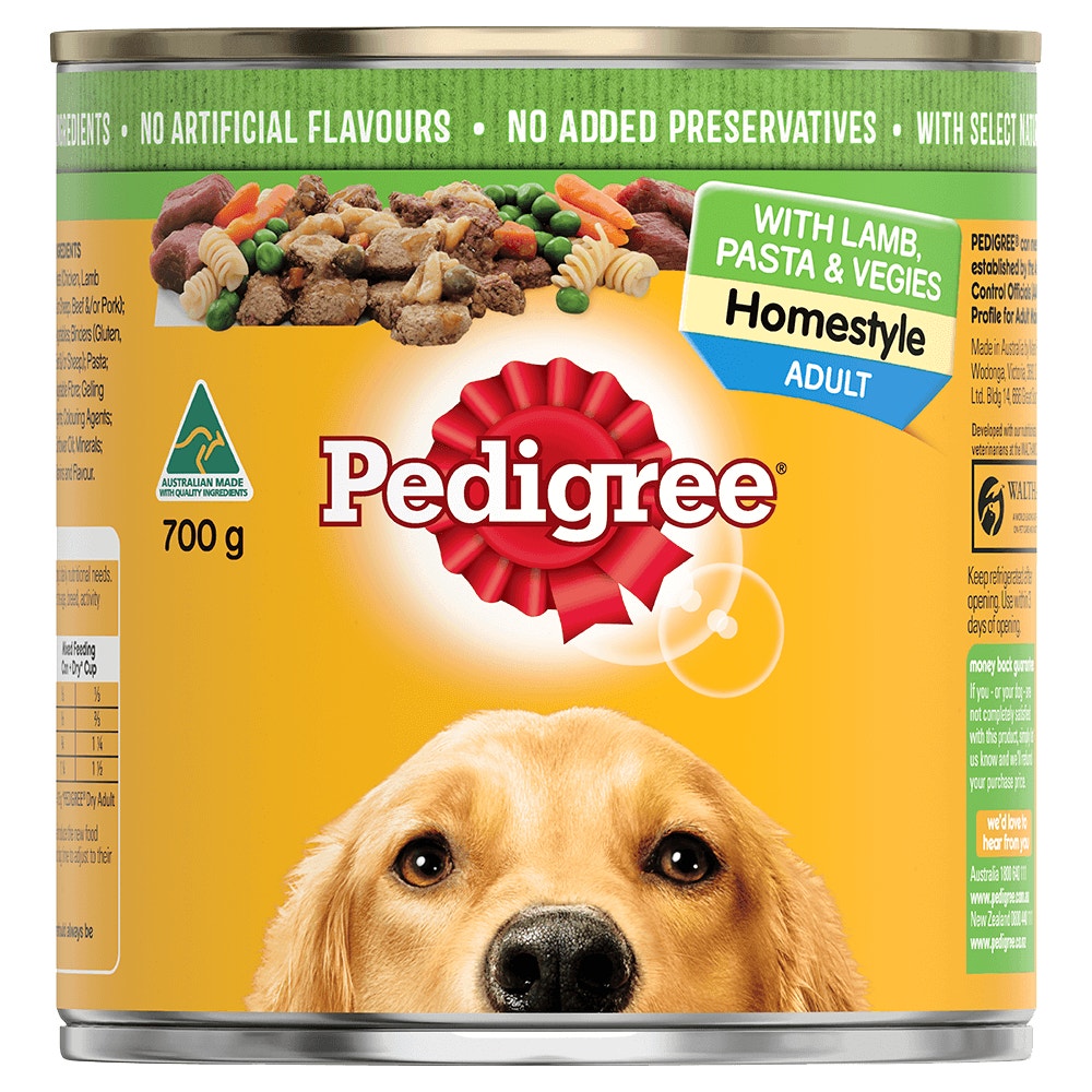PEDIGREE® Homestyle Hstyl Lamb Pasta Veg 700g