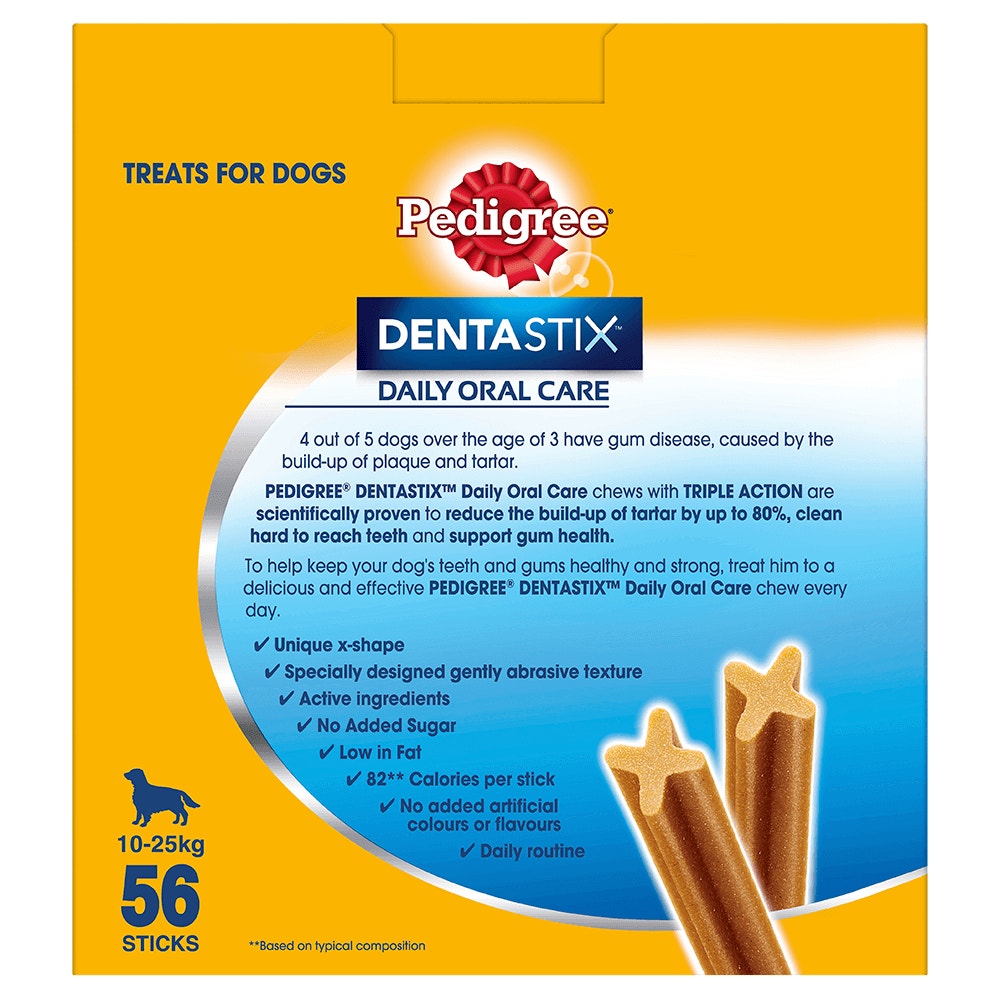 PEDIGREE® DentaStix™ Med 56pk 1.44kg back