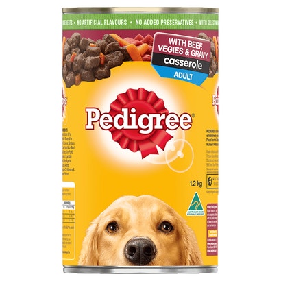 PEDIGREE® Adult Wet Dog Food With Beef, Vegies & Gravy Casserole