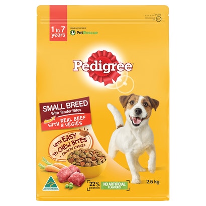 PEDIGREE® Small Breed Dry Dog Food Beef & Vegies