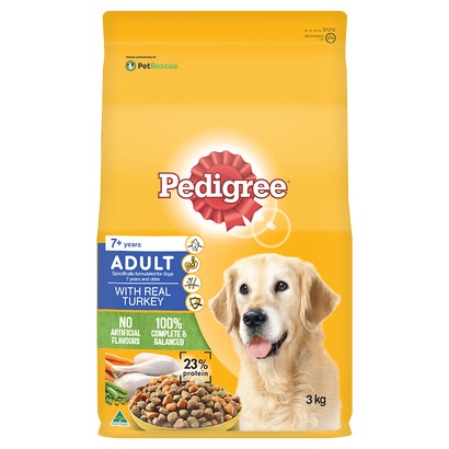 PEDIGREE® Adult 7+ Dry Dog Food With Real Turkey